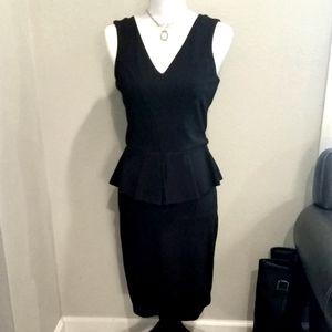 GANNI Black Midi Dress - Size Medium (EUC)